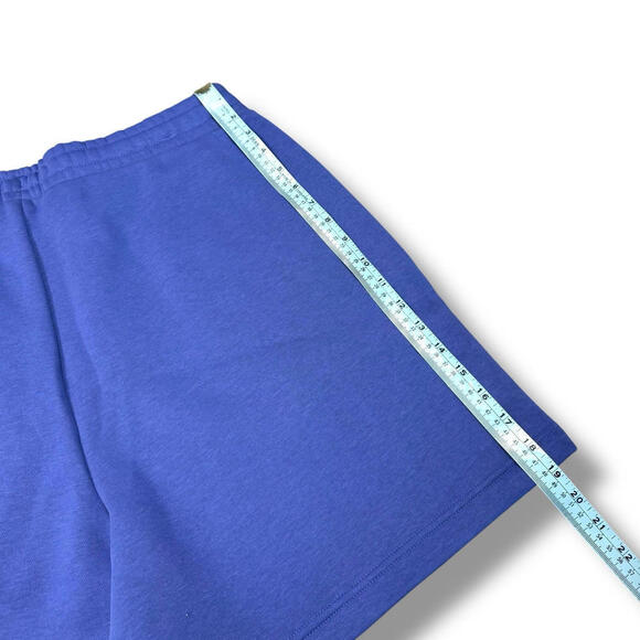 NWT Under Armour Women’s UA Icon Fleece Boyfriend Shorts Blue $60 Casual Gym SzL - Picture 9 of 10